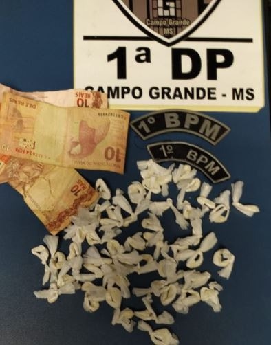 PM e PC fecham lava-jato no centro de Campo Grande que vendia cocaína Droga e dinheiro encontrado com menor infrator.