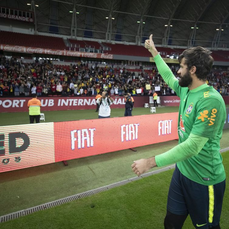 Alisson, do Liverpool da Inglaterra e da Seleção Brasileira disputa o título de melhor goleiro do mundo deste ano - Lucas Figueiredo - CBF