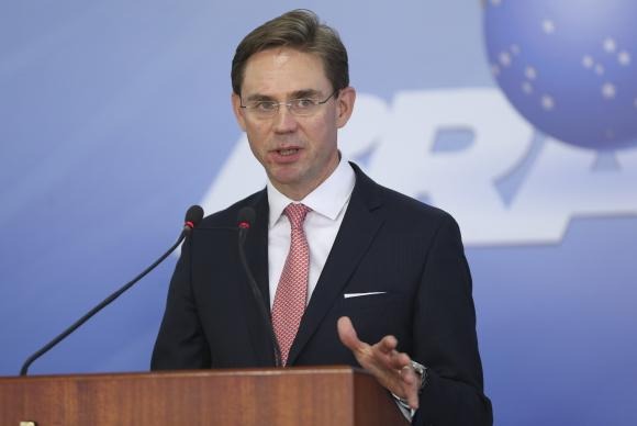 Comissão Europeia diz que negociação com Mercosul "está em posição difícil" Vice-presidente da Comissão Europeia, Jyrki KatainenJosé Cruz/Agência Brasil/Arquivo