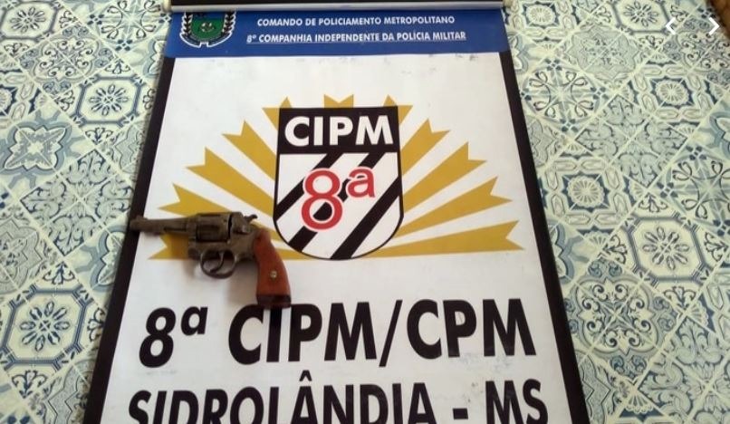 Arma utilizada no crime. Divulgação/PM