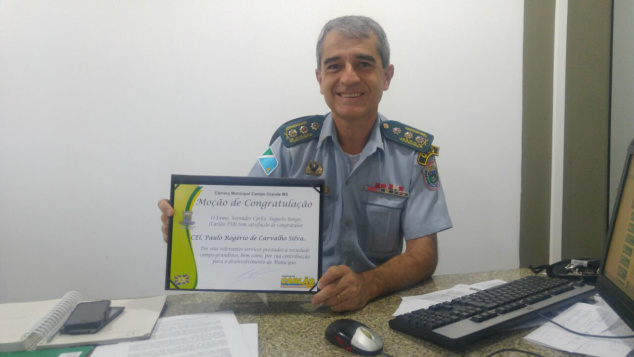 Vereador Carlão presta homenagem ao novo Chefe do Estado Maior da Polícia Militar Vereador Carlão presta homenagem ao novo Chefe do Estado Maior da Polícia Militar