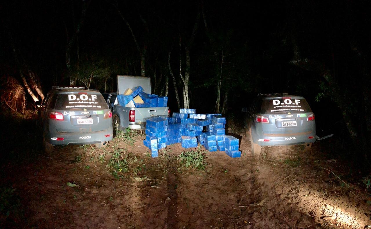DOF apreende mais de três toneladas de maconha em uma fazenda na fronteira