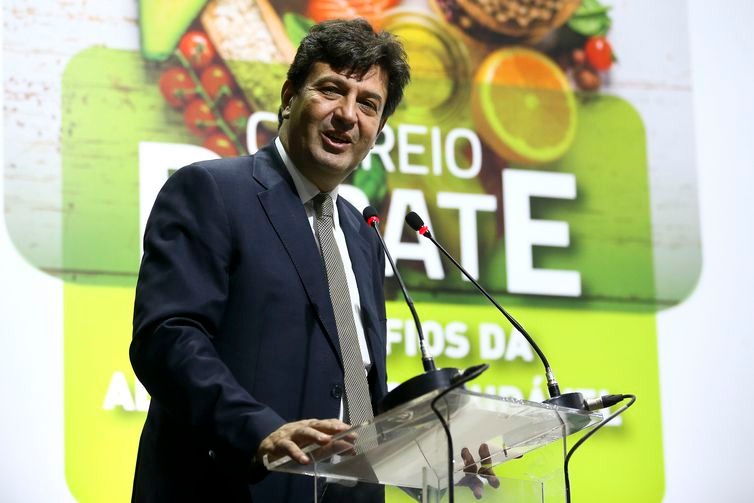 Saúde discute ações para combater a obesidade no Brasil O ministro da Saúde, Luiz Henrique Mandetta - Marcelo Camargo/Agência Brasil