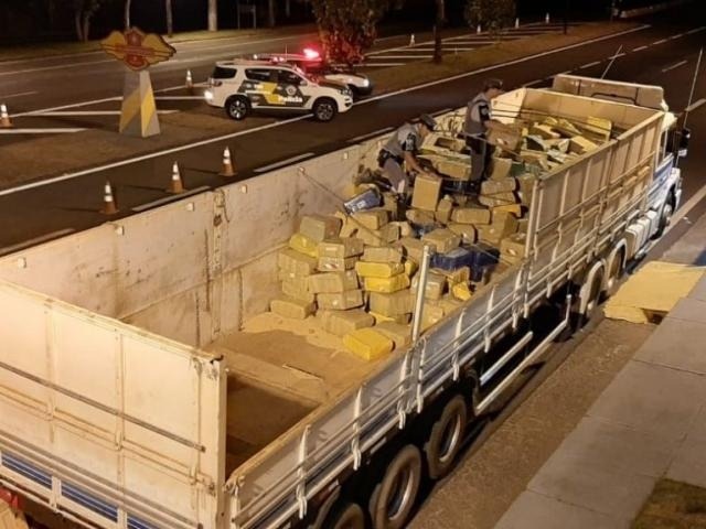 Polícia paulista apreende 11 toneladas de maconha que passou por MS Divulgação