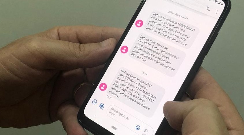 Covid-19: Defesa Civil emite novo alerta via SMS Andressa/EnfoqueMS