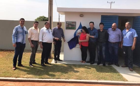 População comemora obras de saneamento básico em Nova Alvorada do Sul Divulgação