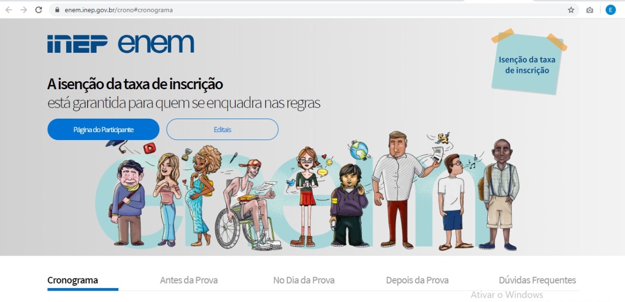 Começam hoje inscrições para o Enem 2020 Começam hoje inscrições para o Enem 2020