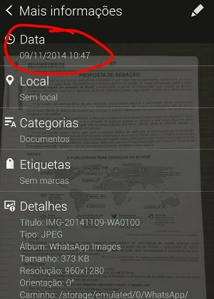 Imagem postada por candidato que afirma ter recebido o tema da redação antes de começar as provas