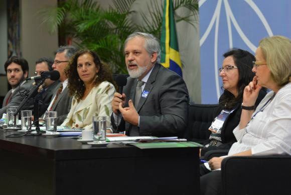 O diretor-presidente da EBC, Nelson Breve, participa do Fórum Brasil de Comunicação PúblicaAntonio Cruz/Agência Brasil