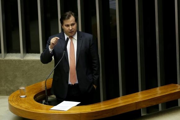 O presidente da Câmara, Rodrigo Maia,na abertura das atividades legislativas de 2018Wilson Dias/Agência Brasil