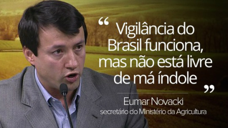 O secretário-executivo do Mapa, Eumar Novacki, sobre Operação Carne Fraca (Foto: Gustavo Garcia)