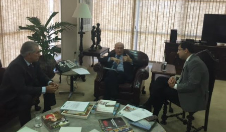 Reunião entre governador Reinaldo Azambuja e o ministro da Justiça, Osmar Serraglio