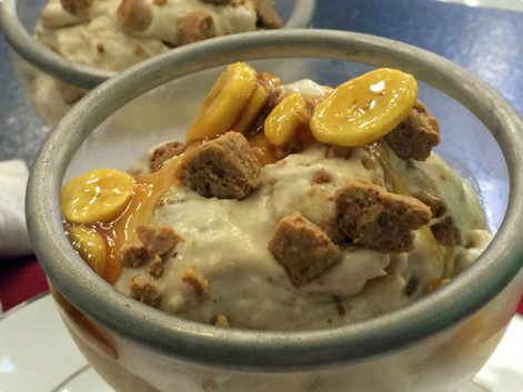 Saiba preparar um sorvete de banana com paçoca