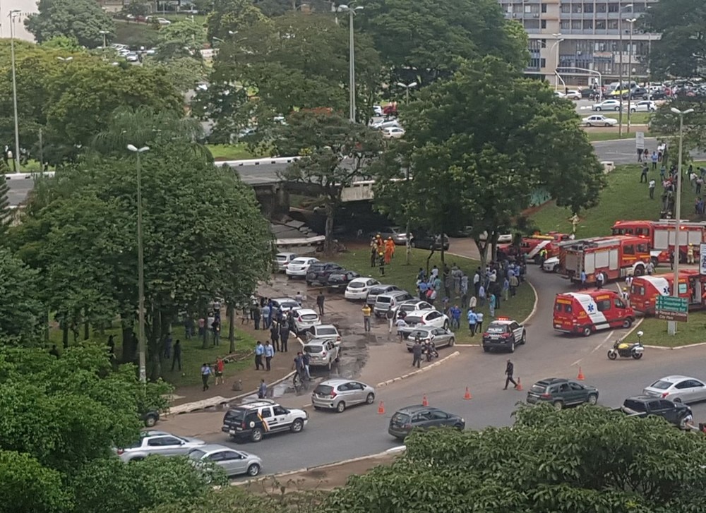 Governador do DF diz que viaduto precisava de manutenção Governador do DF diz que viaduto precisava de manutenção