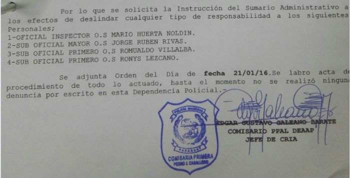 Autoridades identificam e punem policiais paraguaios acusados de “extorsão” à turistas brasileiros Autoridades identificam e punem policiais paraguaios acusados de “extorsão” à turistas brasileiros