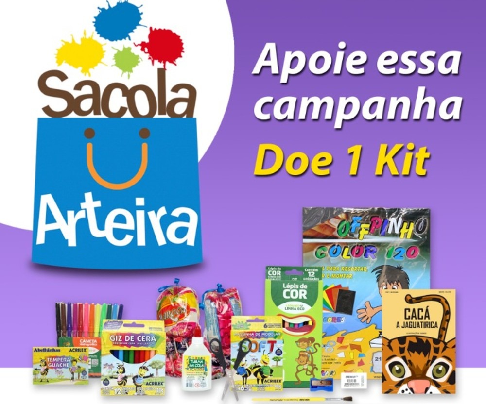 campanha leva atividades de artes e dança para crianças carentes Divulgação