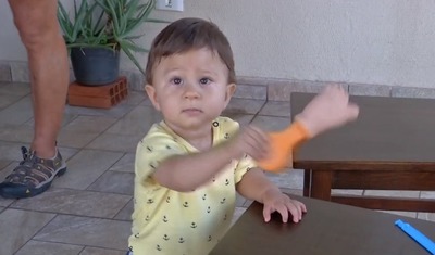 Saulo, de 1 ano, já passou por uma cirurgia cardíaca e deve passar por uma no crânio (Foto: Reprodução/TV Morena)
