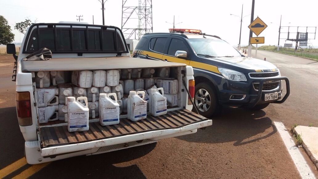 Desarticulado esquema de agrotóxico contrabandeado Flagrante ocorreu em Ponta Porã - Foto: Divulgação