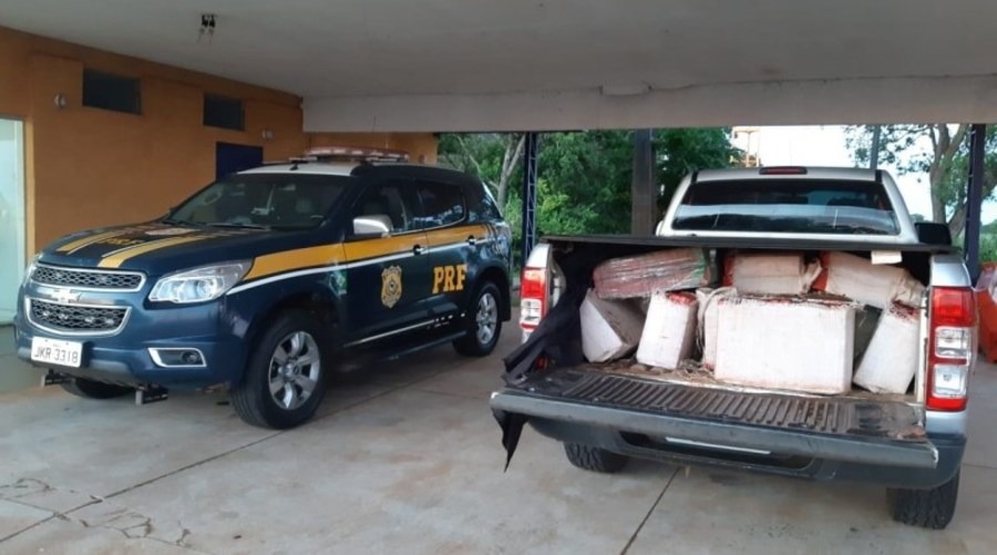 Polícia apreende 980 kg de droga, três armas de fogo e munições na BR-267