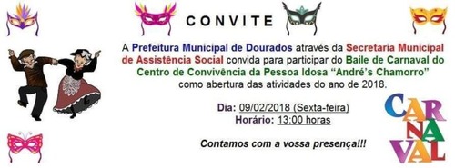 Carnaval da Melhor Idade é nesta sexta-feira no CCI Andrés Chamorro