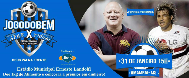 Luizão e Ronaldo chegam hoje a Dourados para "Jogo do Bem" Luizão e Ronaldo chegam hoje a Dourados para "Jogo do Bem"