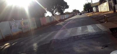 Após pedido de vereador, travessia de pedestres no Aero Rancho recebe reparos Após pedido de vereador, travessia de pedestres no Aero Rancho recebe reparos