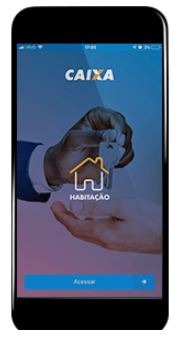 O aplicativo para solicitar a pausa
Divulgação/Caixa