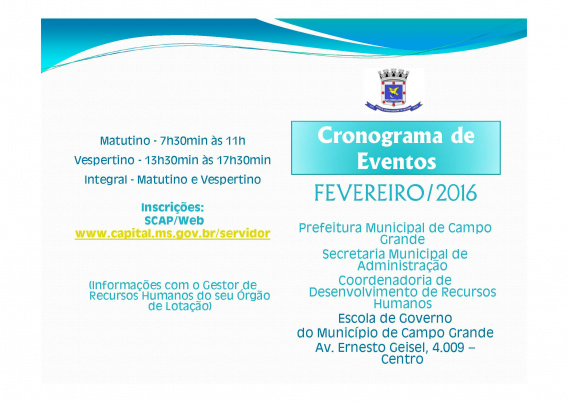 Em dois meses Prefeitura da Capital oferece cursos para mais de 590 servidores