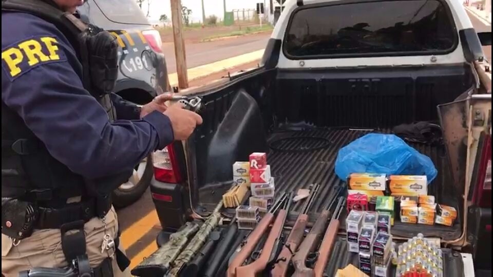 Flagrante ocorreu na manhã desta sexta na fronteira - Foto: Divulgação/PRF