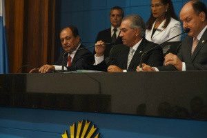 Na AL, Reinaldo exalta conquistas em MS e critica governo federal Governador durante abertura dos trabalhos na Assembleia Legislativa - Foto: Divulgação