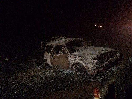 Golf foi consumido pelo fogo (Whatsapp)