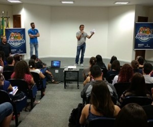 Prefeito de Campo Grande, Marcos Trad, participou de aula inaugural de preparatório para o Enem - Divulgação/PMCG
