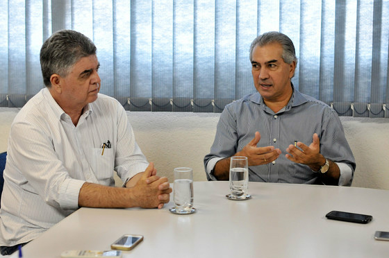 Monteiro e Azambuja falam sobre as dificuldades de pagar a Previdência Estadual - Foto: Valdenir Rezende / Correio do Estado