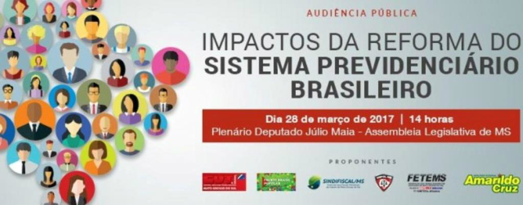 Reforma previdenciária volta a ser debatida por entidades na Assembleia Legislativa Reforma previdenciária volta a ser debatida por entidades na Assembleia Legislativa
Foto: Divulgação AL/MS