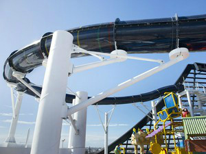 Um dos navios tem o maior toboágua do setor
(Foto: MSC/Divulgação)