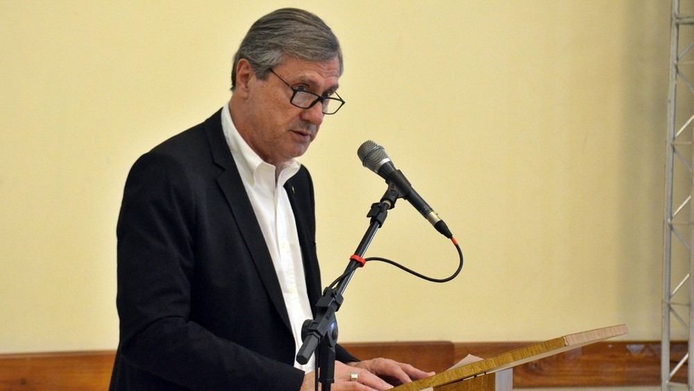 Ministro da Justiça, Torquato Jardim, durante discurso no mês de novembro (Foto: Artur Lira
