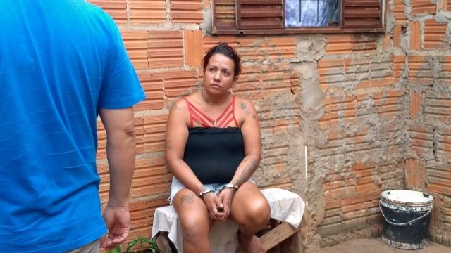 Autora foi presa em flagrante. - Foto: Celso Daniel/Patrulha News