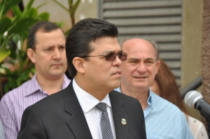 Olarte vislumbra reforço de verba federal para secretaria de segurança (Foto: Marcelo Calazans)