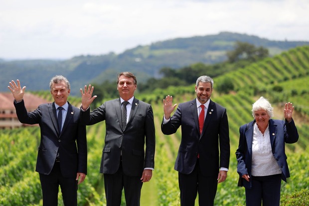 Bolsonaro passa presidência do Mercosul para o Paraguai (Diego Vara/Agência Brasil)