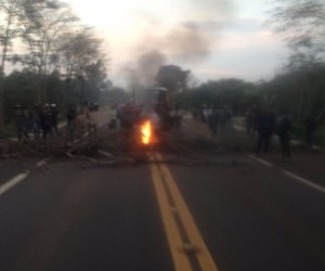 Imagem de protesto recente que aconteceu no município de Anastácio - Divulgação