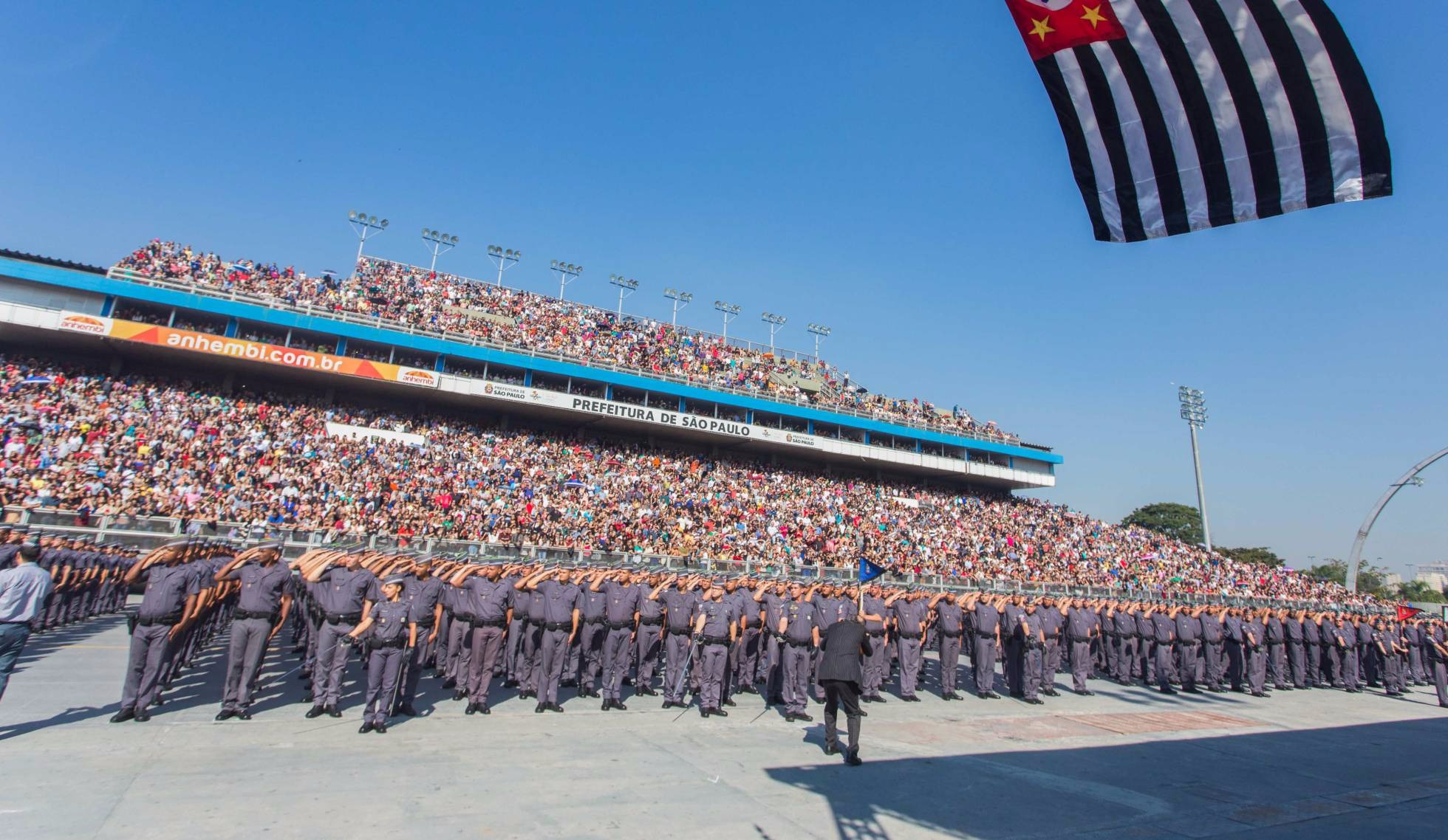 Cerimônia de formatura de policiais militares em São Paulo. ALEXANDRE CARVALHO-  A2IMG