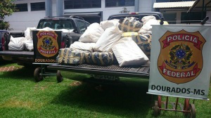 Foram encontrados mais de 1,5 T de maconha na carga de milho (Foto: Divulgação)
