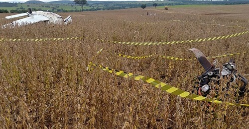 Aeronave PT-NYM, que caiu em Camapuã - Foto: Gabriel do Valle/InfocoMS