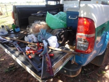 O combate a caça ilegal também foi um dos objetivos da operaçã