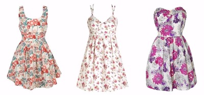 Aprenda a montar looks com estampas florais vestido floral já é associado ao romantismo, com cores fortes e flores grandes
(Foto - Divulgação).