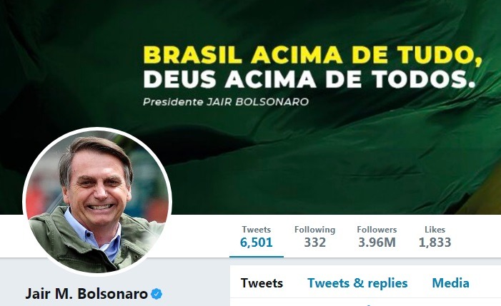 Bolsonaro lista no Twitter medidas do governo nos últimos dias Reprodução/Twitter