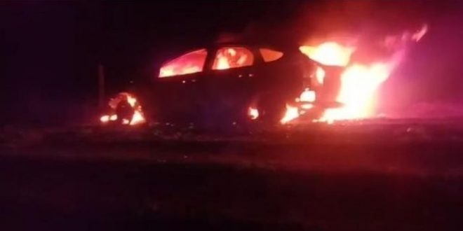 Dois corpos são encontrados dentro de carro incendiado na fronteira Porã News
