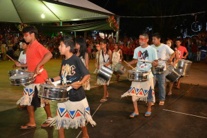 Bandas e Fanfarras chamou a atenção do público, principalmente com a apresentação do Cras indígena - Foto: A. Frota