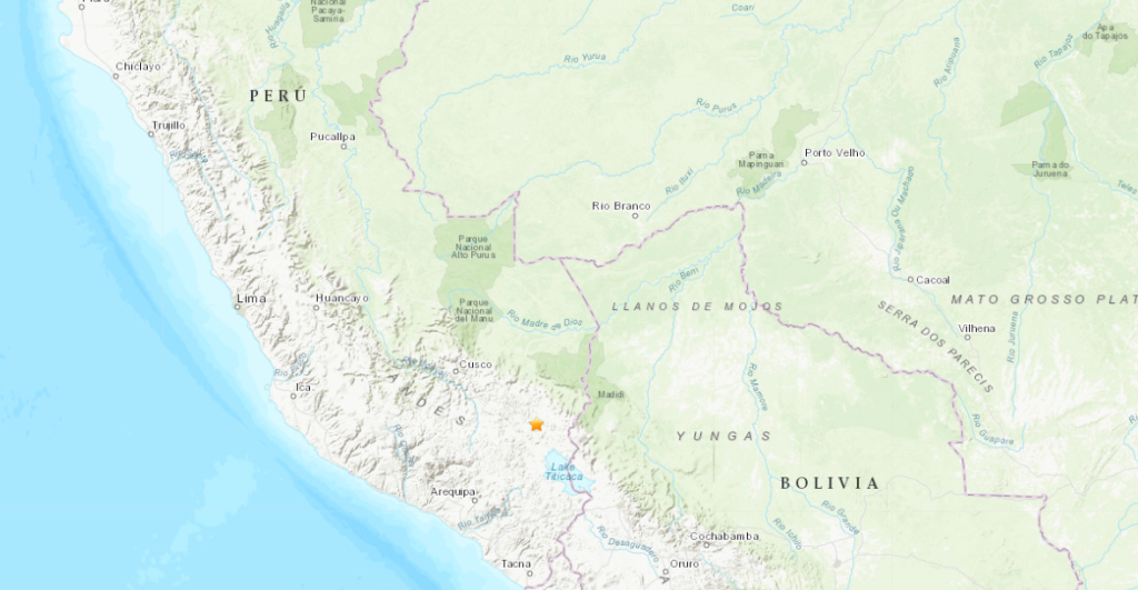 Tremor de magnitude de 8,1 graus abala noroeste do Peru