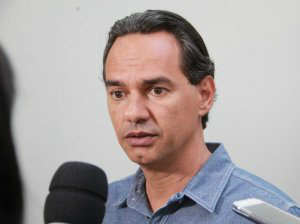 Marquinhos Trad, durante agenda pública na manhã desta segunda-feira. (Foto: Marcos Ermínio)
